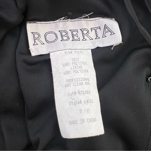 Roberta dress mini black white shimmer shiny rhinestone crystal bling emblem - Picture 13 of 14